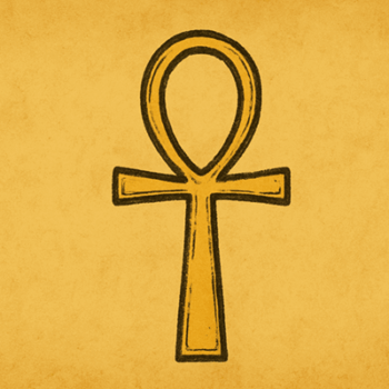 古代エジプトの生命の象徴アンクの図像