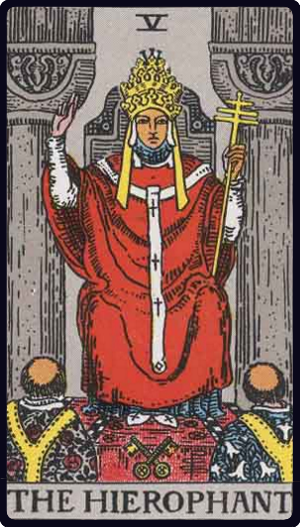 タロットカード 教皇 the hierophant waite amateras-blog