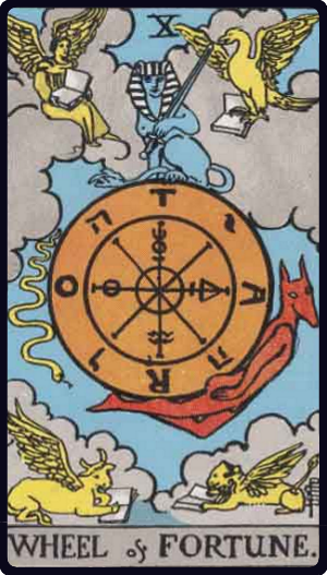 タロットカード 運命の輪 wheel of fortune waite amateras-blog